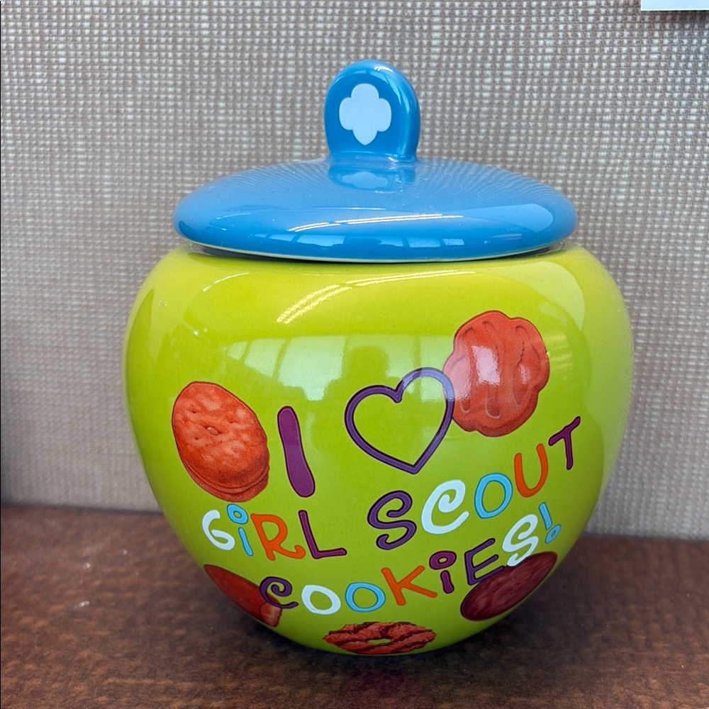 Girl Scout Cookies Ceramic Jar
